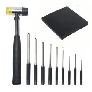 Roll Pin Punches set with hammer
