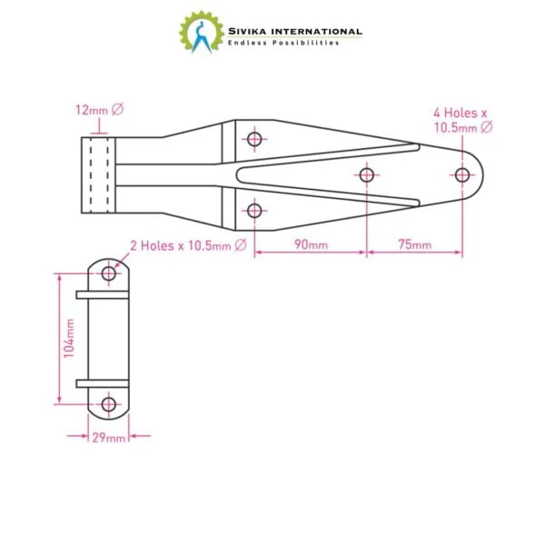 Heavy duty hinges - Image 3